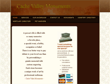 Tablet Screenshot of cachevalleymonuments.com